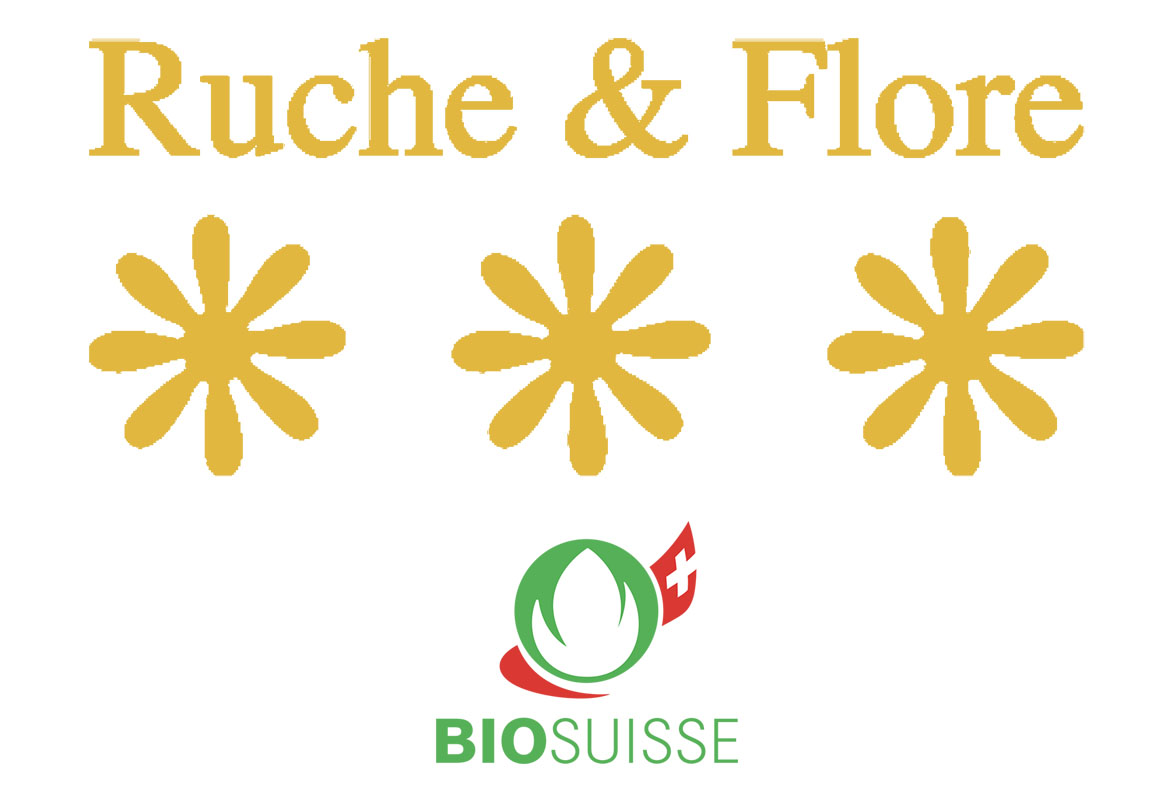 Logos Ruche & Flore et Bio Suisse